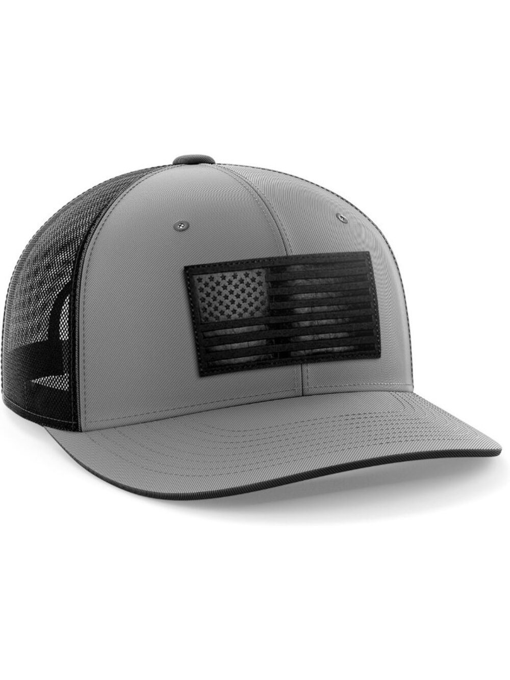 Stylish Leather Flag Patch Snapback Hat for Men & Women - Adjustable Fit